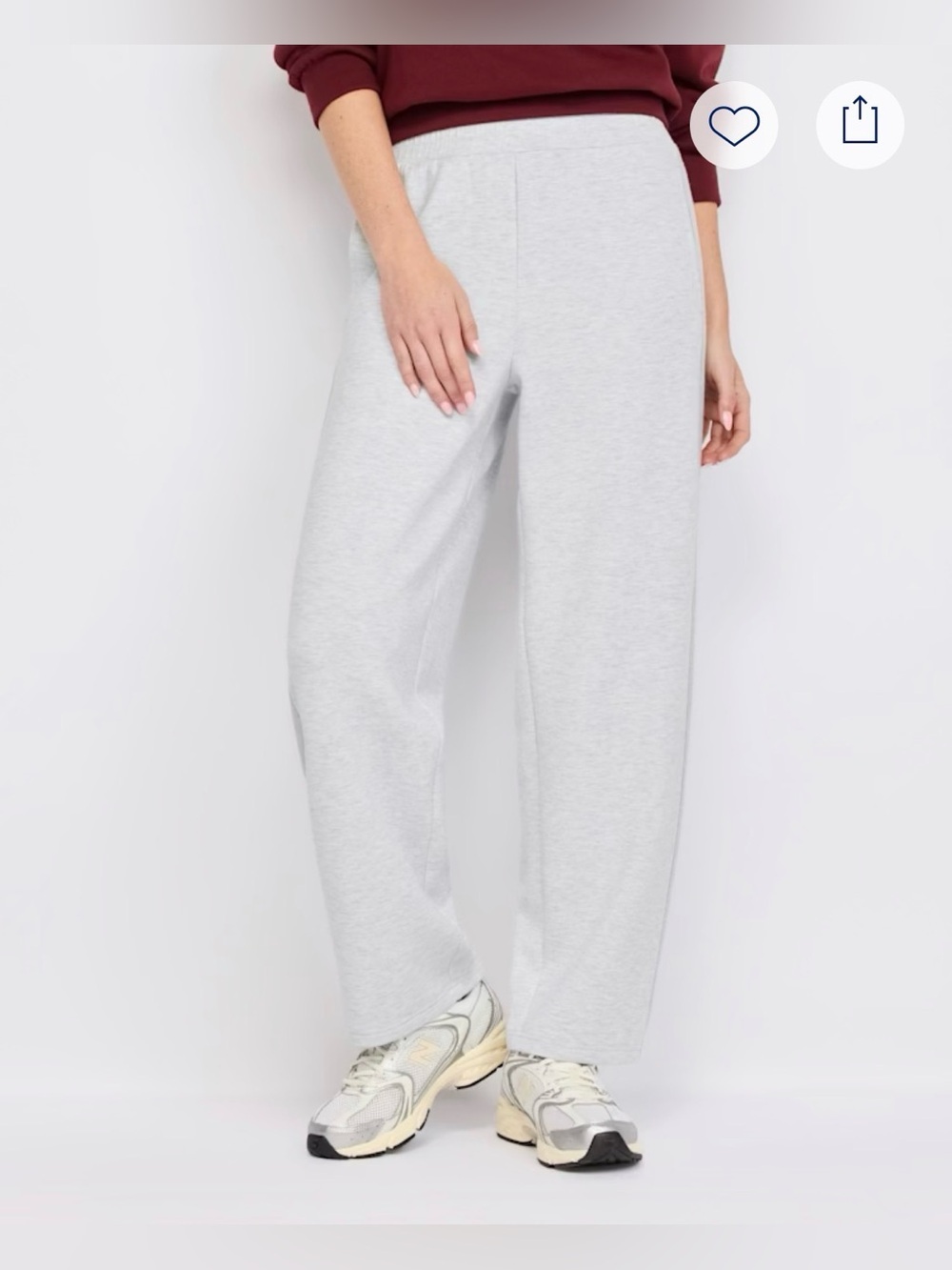 We Wander Light Gray Lounge Sweatpants
